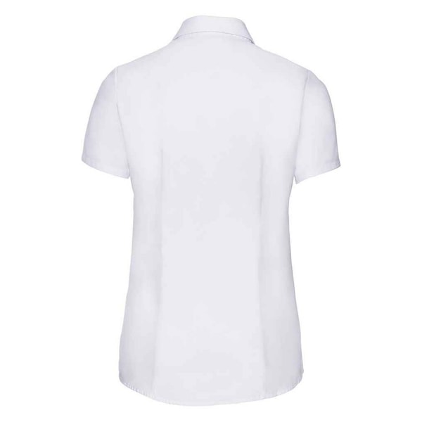 Russell Collection Dam/Kvinnor Herringbone Formell Skjorta XL Vit White XL