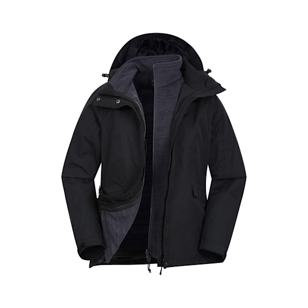 Mountain Warehouse Dam/Dam Thunderstorm II 3-i-1 Vattentät Black 20 UK