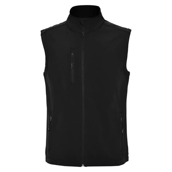Roly Quebec Softshell Gilet för män L Svart Black L