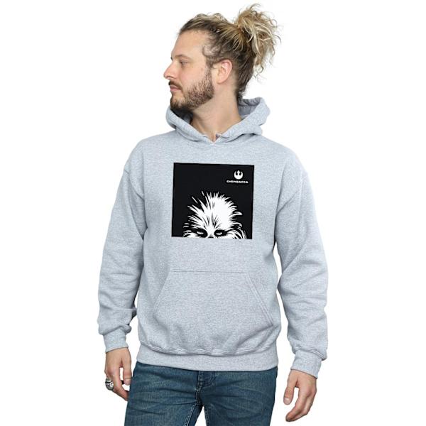 Star Wars Herr Chewbacca Look Hoodie 3XL Sports Grey Sports Grey 3XL