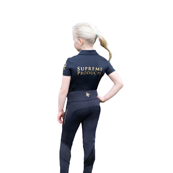 Supreme Products Barn/Barnkläder Active Show Rider Polotröja 13 Black/Gold 13-14 Years