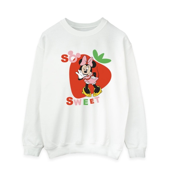 Disney Mens Minnie Mouse So Sweet Strawberry Sweatshirt M Vit White M