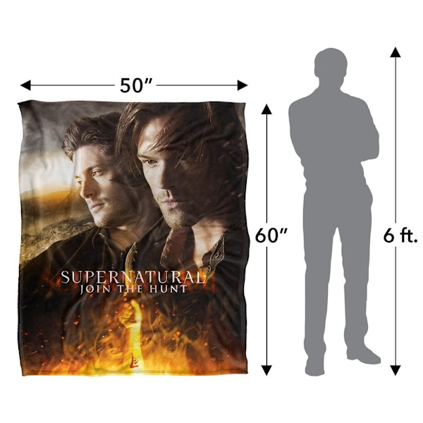 Supernatural Join The Hunt Flames Filt En Storlek Flerfärgad Multicoloured One Size