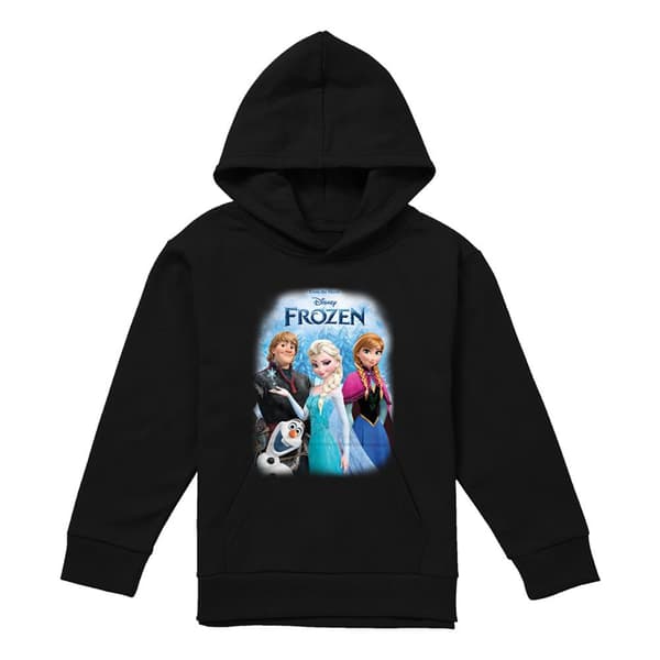 Frozen Barn/Barn Poster Pullover Hoodie 9-11 År Svart Black 9-11 Years