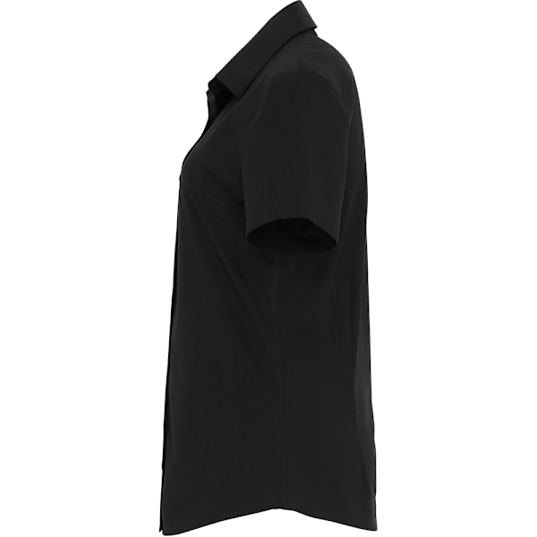 Premier Dam/Dam Stretch Fit Poplin Kortärmad Blus S Black S