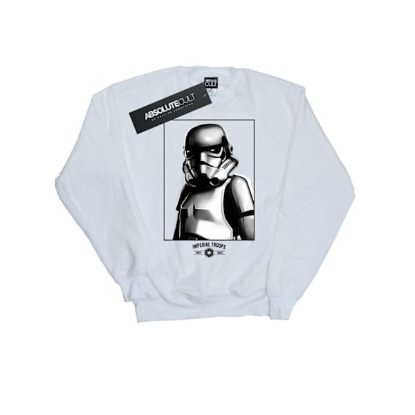 Star Wars Girls Imperial Troops Sweatshirt 12-13 år Vit White 12-13 Years