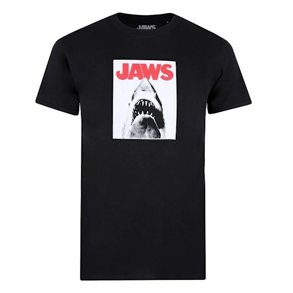 Jaws Herr T-shirt med Haj S Svart Black S