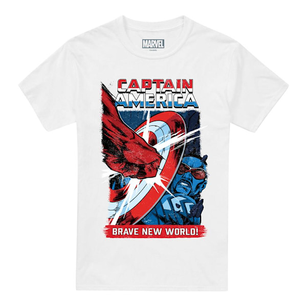 Captain America: Brave New World Herr Röd Hulk Punch T-Shirt 3X White 3XL
