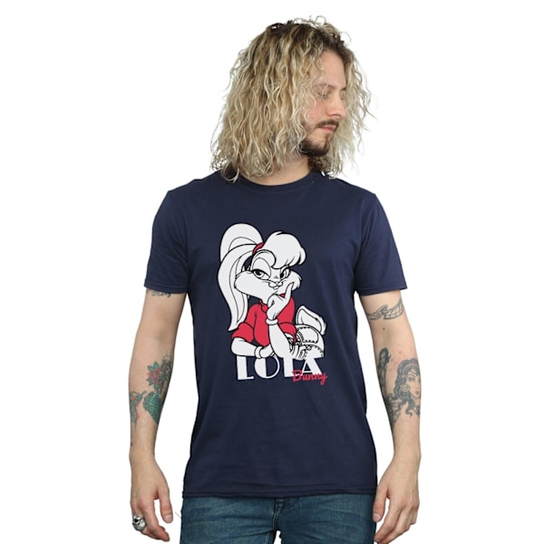 Looney Tunes Klassisk Lola Bunny Bomull T-shirt M Marinblå Navy Blue M