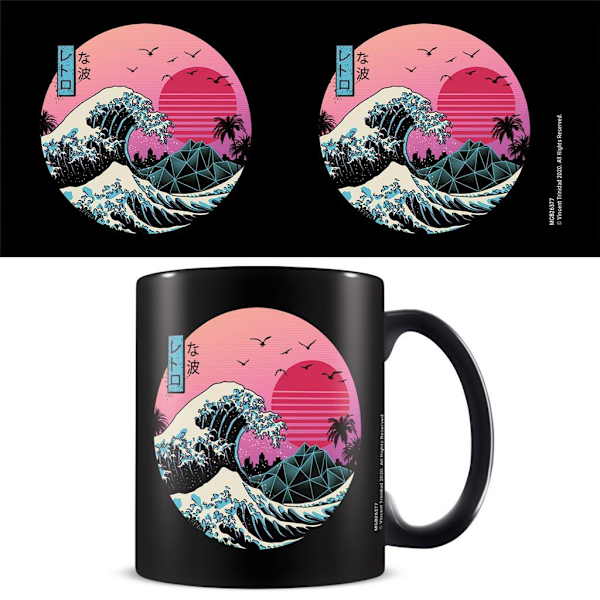 Vincent Trinidad The Great Retro Wave Mug En Storlek Svart/Multi Black/Multicoloured One Size
