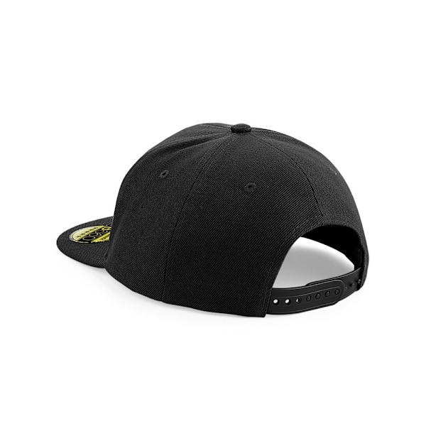 Beechfield Unisex Original Flat Peak Snapback Cap One Size Blac Black/ Black/ Black One Size