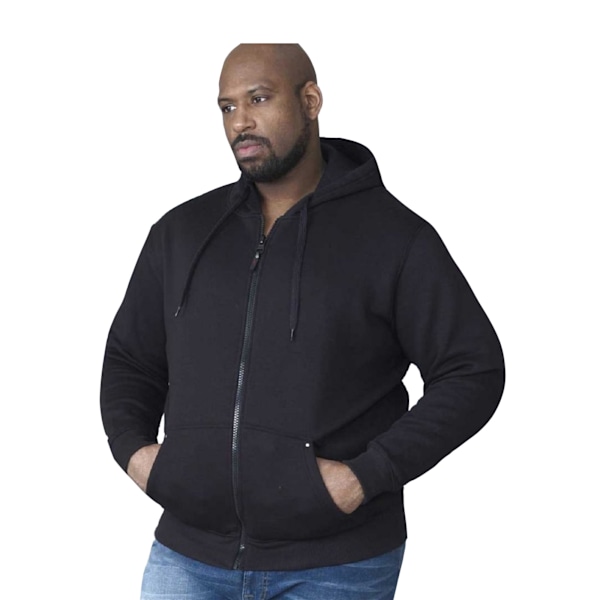 Duke Herr D555 Rockford Cantor Heavyweight Kingsize Full Zip Hoodie Black 2XL