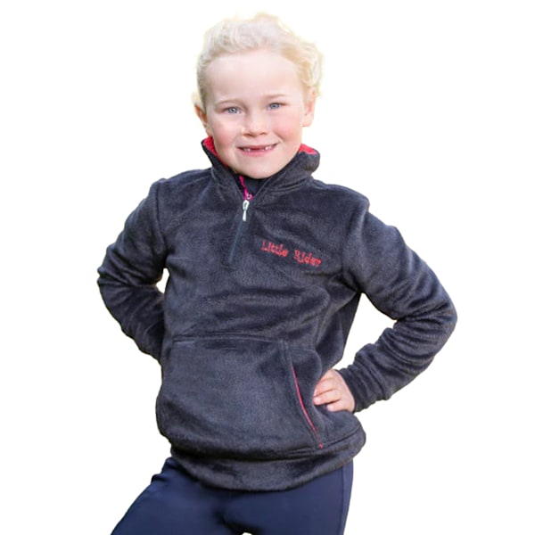 Little Rider Barn/Barn Nina Mjuk Fleece 7-8 År Grå/Röd Grey/Red 7-8 Years