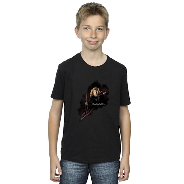 Harry Potter Boys Hermione Fight Like A Girl T-shirt 12-13 år Black 12-13 Years