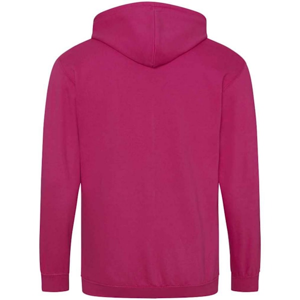 Awdis Herr Full Zip Hoodie M Starkrosa Hot Pink M