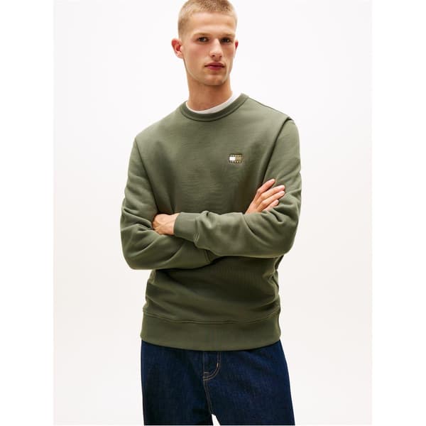 Tommy Jeans Herr Logotyp Tröja S Tenn Pewter S