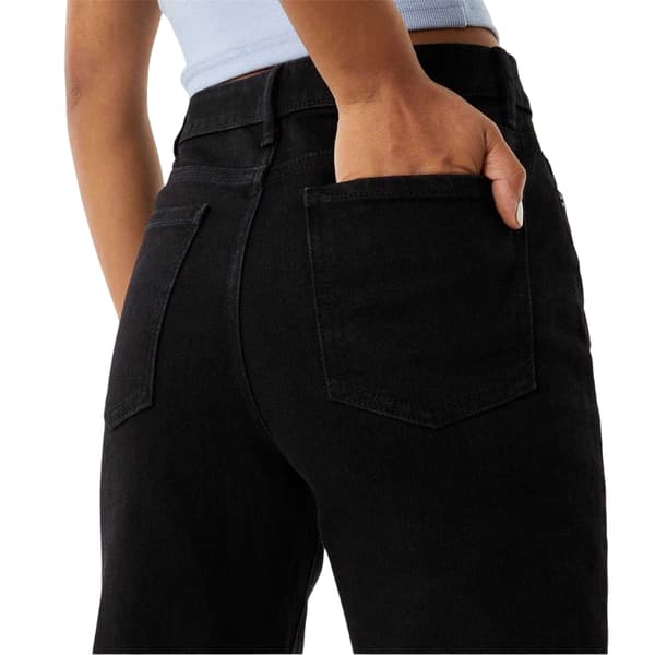 Jack Wills Dam/Dam Stella Denim High Rise Slim Jeans 34R Solid Black 34R