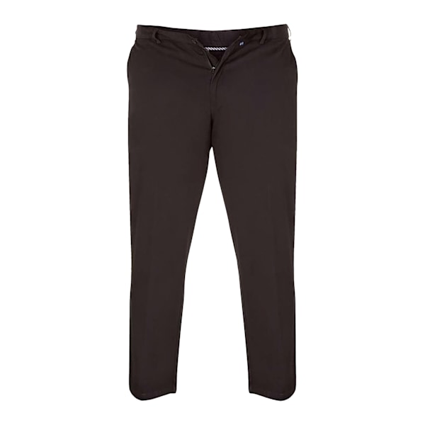 Duke Herr D555 Bruno Stretch Chino Kingsize Byxor 42S Svart Black 42S