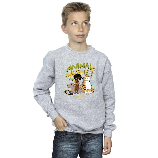 Disney Boys Encanto Animal Magnet Sweatshirt 12-13 år Sport Sports Grey 12-13 Years