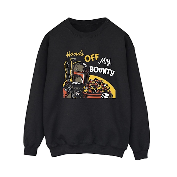 Star Wars Dam/Damer Boba Fett Hands Off My Bounty Sweatshirt Black M