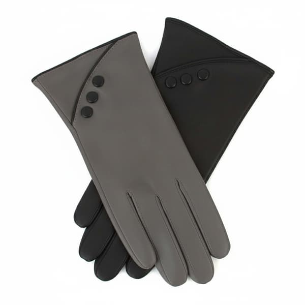 Eastern Counties Leather Caroline Läderhandskar för damer Grey/Black M