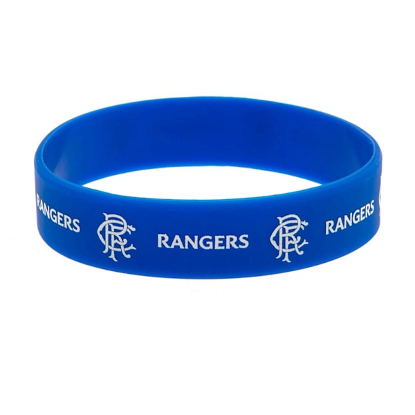 Rangers FC Silikonarmband En Storlek Royal Blue/White Royal Blue/White One Size