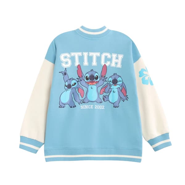 Lilo & Stitch Flickjacka med broderad logotyp för flickor 6-7 år B Blue 6-7 Years