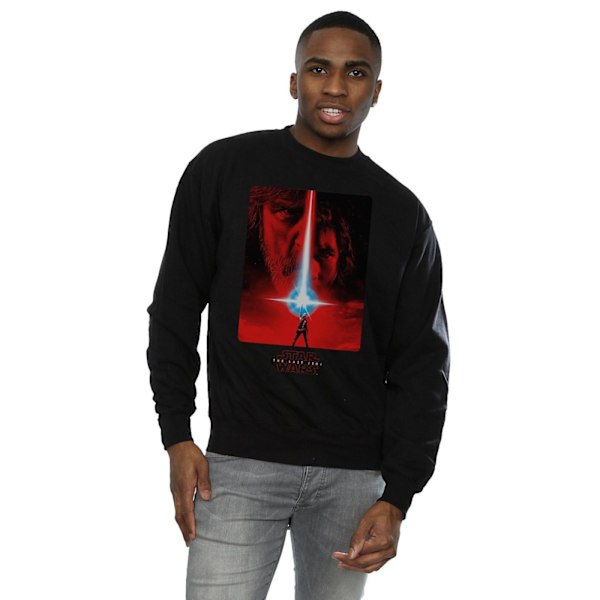 Star Wars The Last Jedi Röd Affisch Sweatshirt M Svart Black M