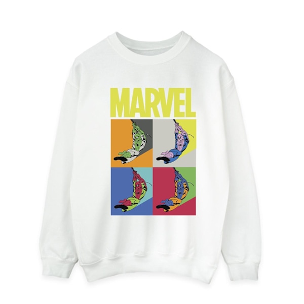 Marvel Mens Spider-Man Pop Art Sweatshirt XL Vit White XL