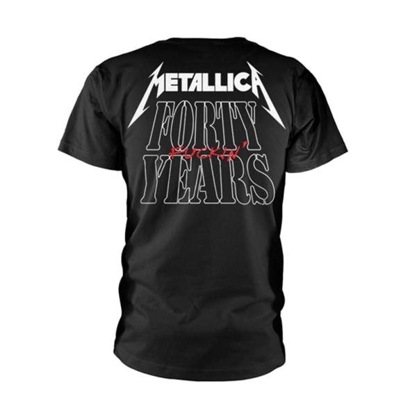 Metallica Unisex Vuxen 40-årsjubileum Fyrtioårs T-shirt MB Black M