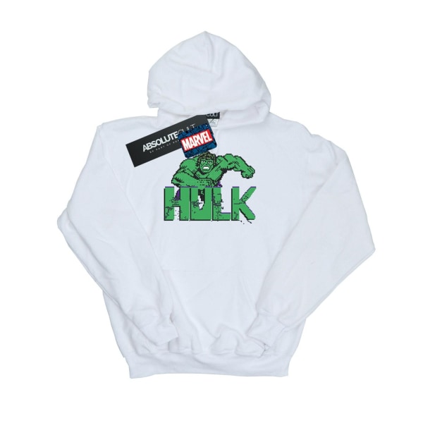 Marvel Dam/Dam Hulk Pixelated Hoodie M Vit White M