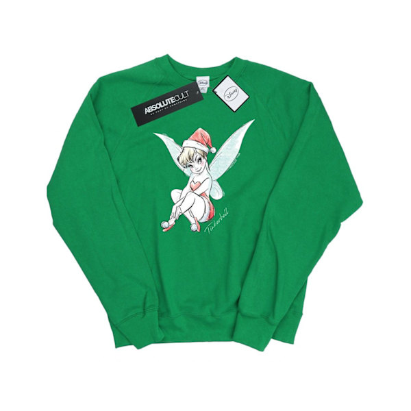 Disney Dam/Kvinnor Tinkerbell Jul Fe Sweatshirt L Ir Irish Green L