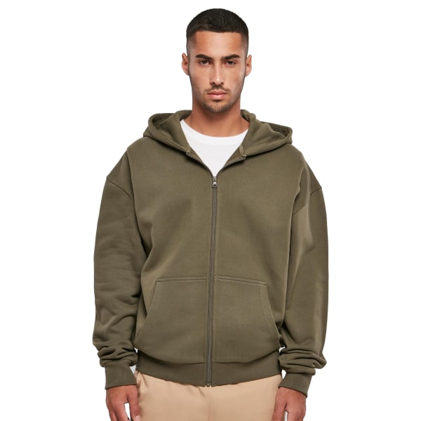 Bygg ditt varumärke Herr Ultra Heavyweight Full Zip Hoodie 3XL Oliv Olive 3XL