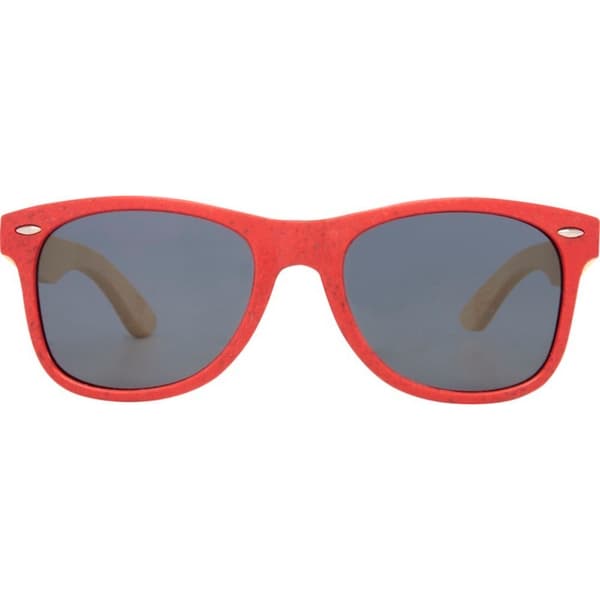 Avenue Sun Ray Bambusolglasögon One Size Röd Red One Size