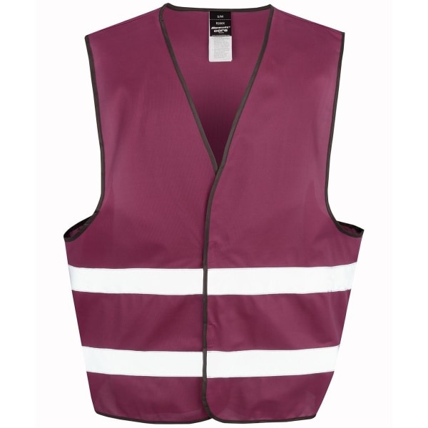 Resultat Core Vuxen Unisex Bilist Hi-Vis Säkerhetsväst LXL Burgun Burgundy LXL