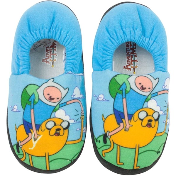 Adventure Time Pojkar Jake Och Finn Tofflor 1 UK Blå/Svart Blue/Black 1 UK