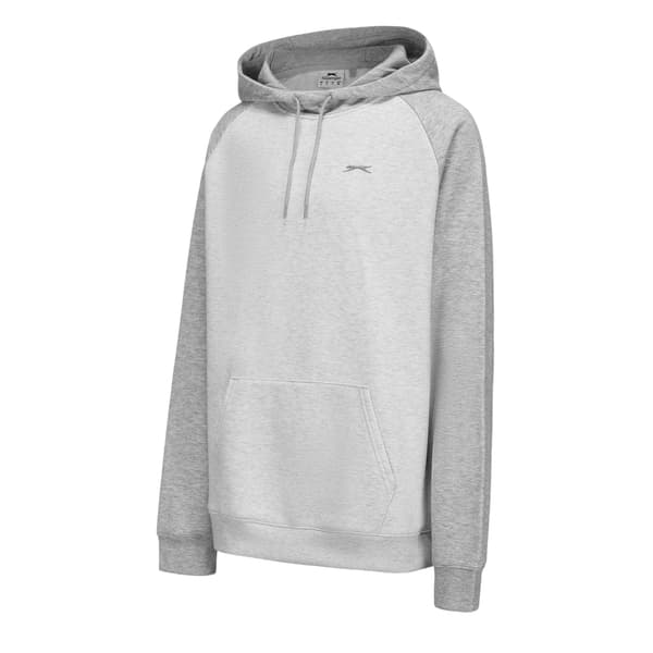 Slazenger Herr Polyesterblandning Pullover Hoodie XL Ice Marl/Grå Ice Marl/Grey XL
