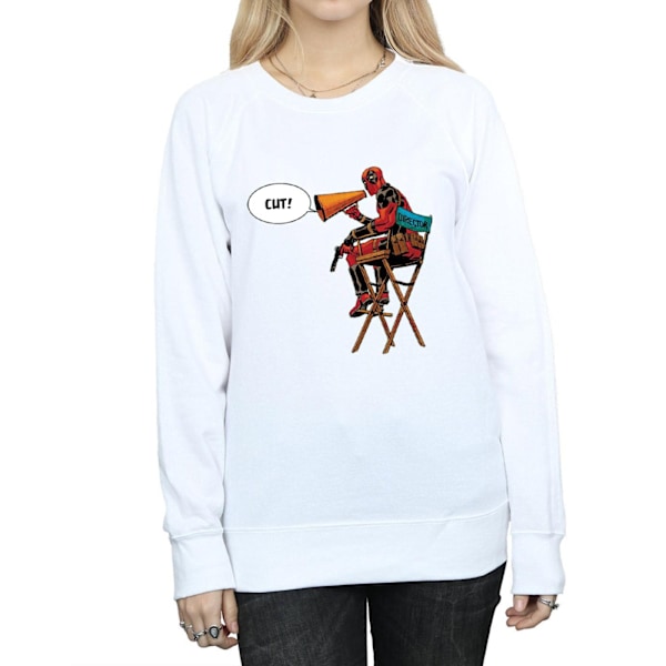 Marvel Womens/Ladies Deadpool Director´s Chair Sweatshirt L Whi White L