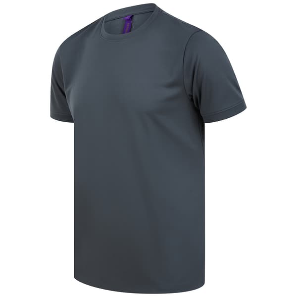 Henbury HiCool Performance T-shirt för män, 4XL, kolgrå Charcoal 4XL