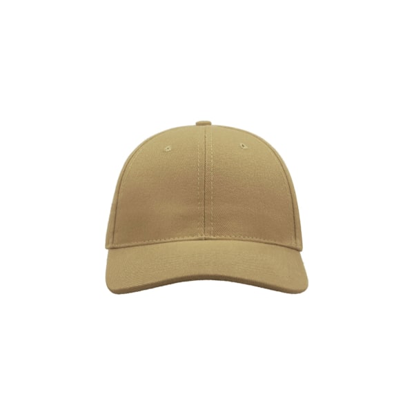 Atlantis Liberty Six Borstad Bomull 6 Panel Cap One Size Khaki Khaki One Size