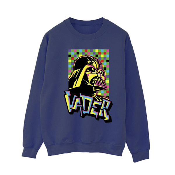 Star Wars Dam/Damer Vader Graffiti Pop Art Sweatshirt L Marinblå Navy Blue L