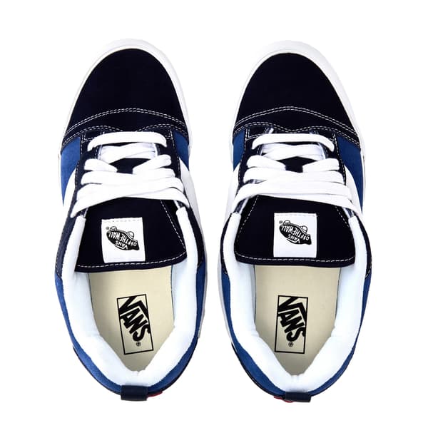 Vans Herr Knu Skool Vadderade Mocka Skateskor 9 UK Marinblå/Vit Navy/White 9 UK