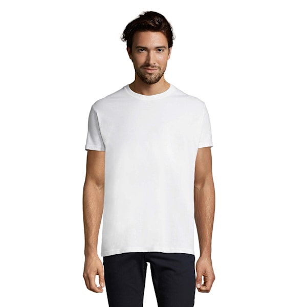 SOLS Herr Imperial Slim Fit Kortärmad T-shirt M Vit White M