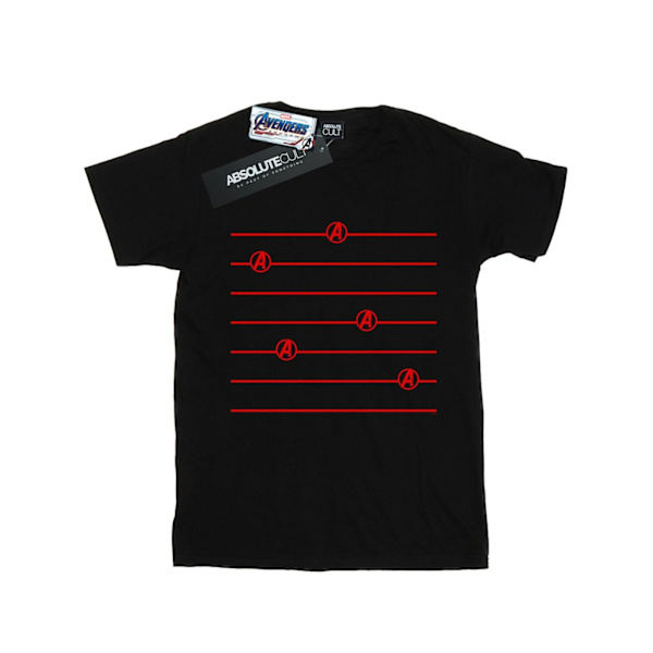 Marvel Avengers Endgame Logo Stripes T-shirt 5XL Svart Black 5XL
