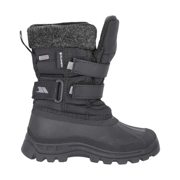 Trespass Barnens Pojkar Strachan II Vattentät Touch Fastening Black 1 Youth UK