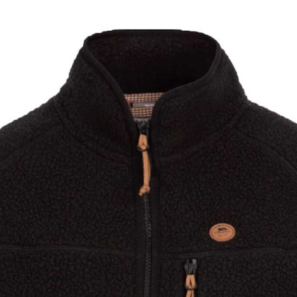 Trespass Womens/Ladies Quake Läder Trim Fleece Jacka XS Svart Black XS
