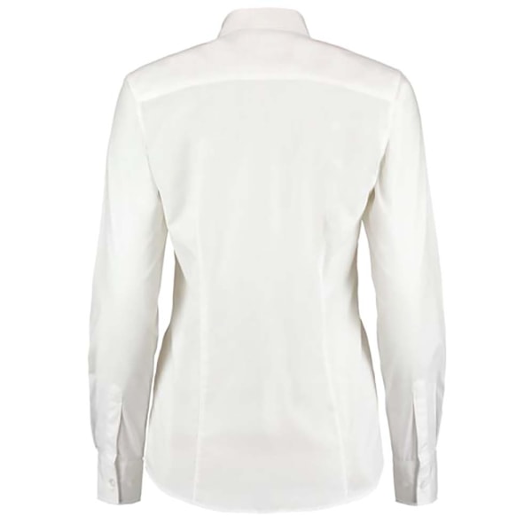 Kustom Kit Dam långärmad Workforce skjorta 8 UK Vit White 8 UK