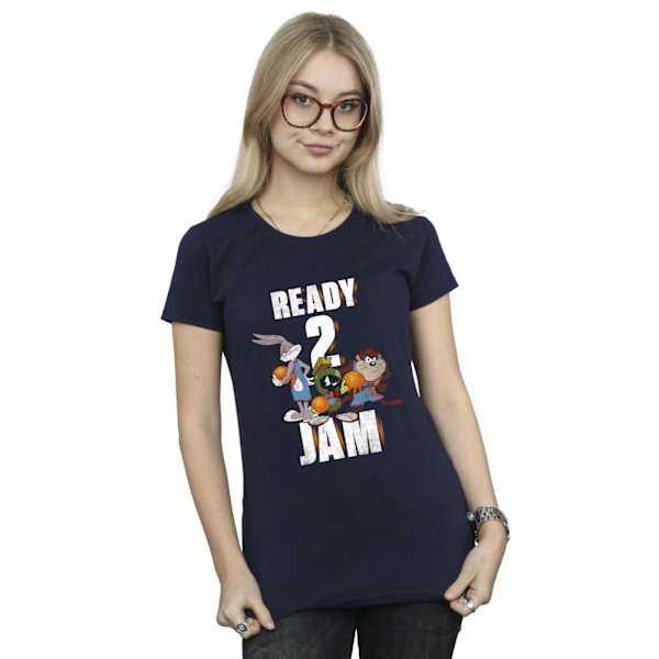 Space Jam: A New Legacy Dam/Dam Ready 2 Jam Bomull T-Shir Navy Blue XL