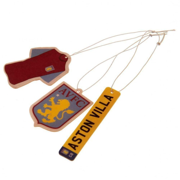 Aston Villa FC Luftfräschare Set (3-pack) One Size Gul/Blå Yellow/Blue/Burgundy One Size
