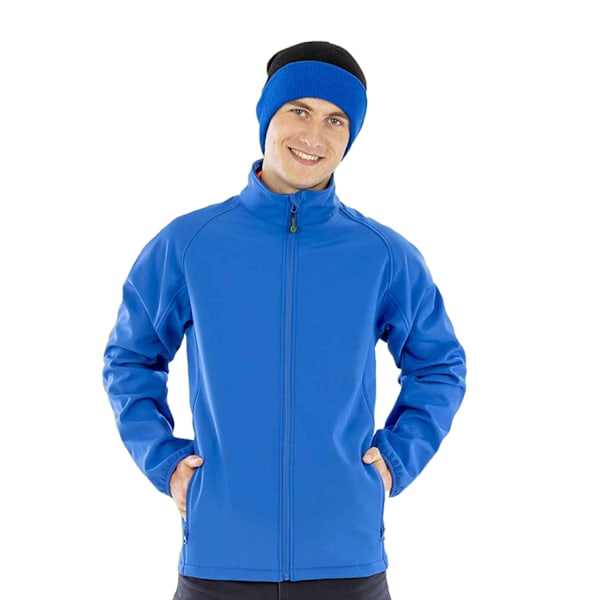 Result Genuine Recycled Herr Tryckbar Soft Shell Jacka L Royal Royal Blue L